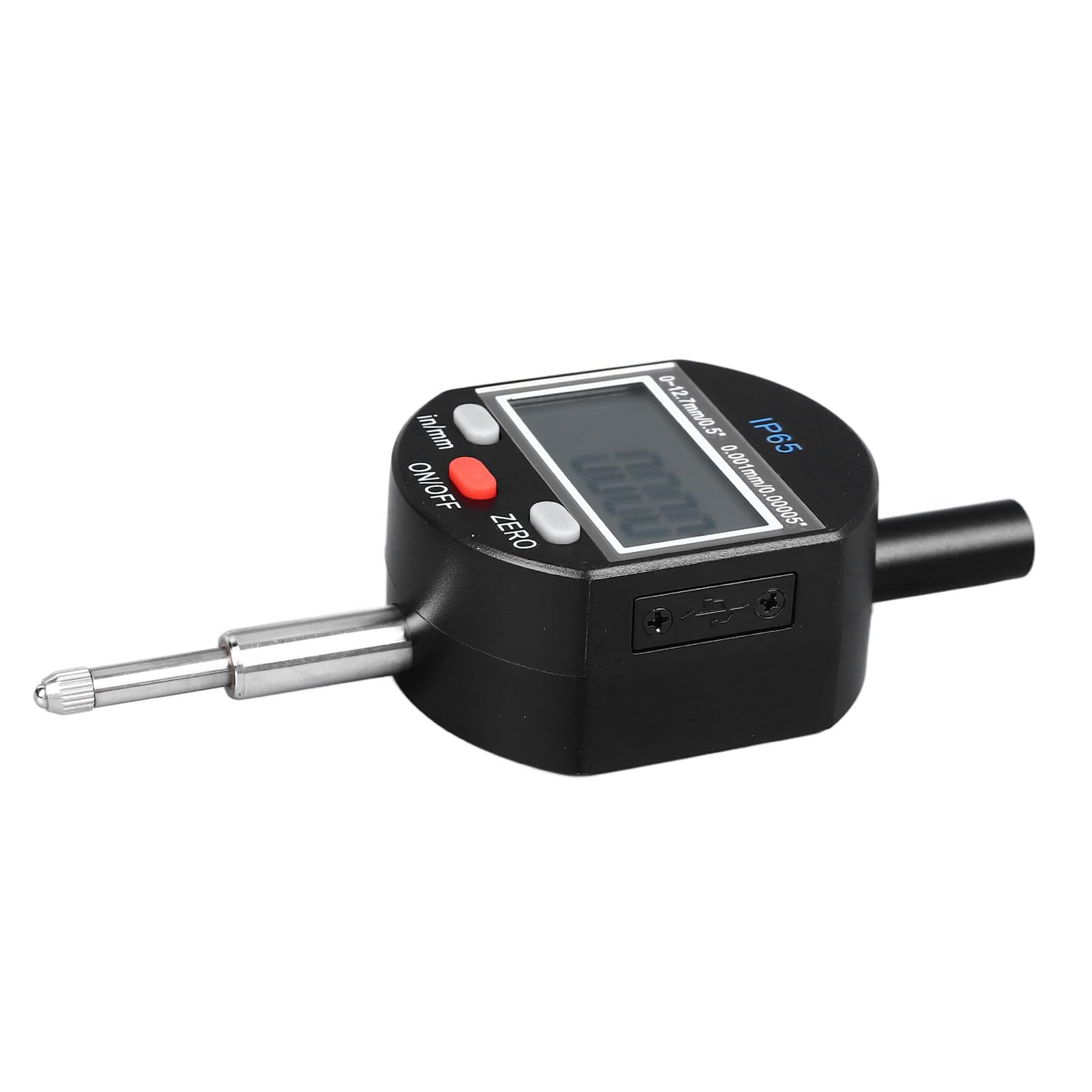 Indicador de Dial Digital, Rango de 0 12 7 Mm Resolución de 0 001 Mm IP65 Indicador de Dial a Batería a Prueba de Agua con Base Magnética para Uso Industrial en Taller