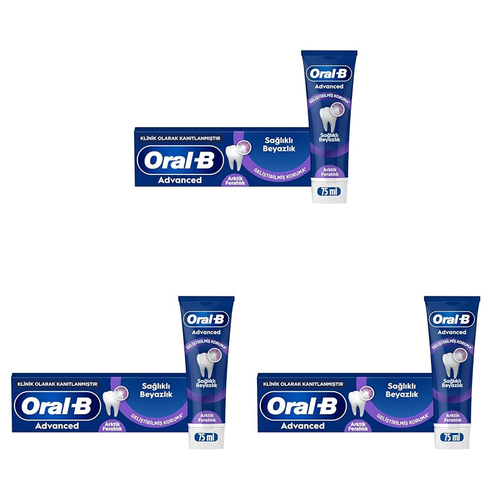 Oral-B Gelişmiş Sağlıklı Beyazlatıcı Arctic Fresh Diş Macunu 75ml (3 paketi)