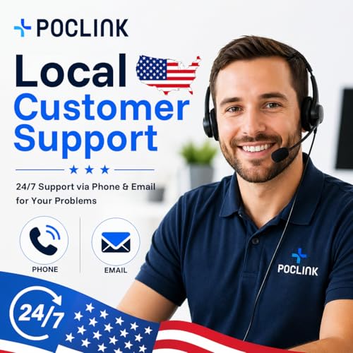 Image of Lifetime Free Global Walkie Talkies Long Range, POC-1 Lite, 4G LTE Unlimited Range POC Two-Way Radios with Bluetooth & APP, 3000mAh Rechargeable Walkie Talkies, Support User Self-Group Creation