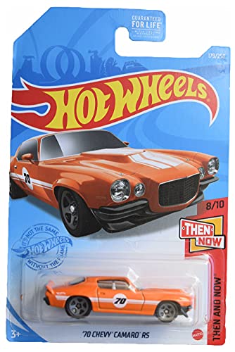 Hot Wheels '70 Chevy Camaro RS naranja 1:64 miniatura 1