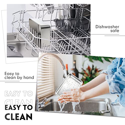 Thenshop 8 Pcs Loaf Pan For Baking Bread Stainless Steel Non Stick Loaf Pan Set 8.66 X 5.7 X 2.36 Inch Metal Loaf Pan Rectangle Baking Pan Meatloaf Bakeware Cake Dish Bakeware Dishwasher Safe #TOP5