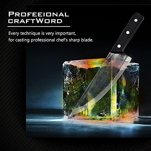 Meat Cleaver,Cleaver Knife 8 inch Stainless Steel Kitchen Knife For Meat Chopping Cleaver Slicing Vegetables Chef Knife, LAMAJIGA5844