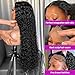 Noxlouis 34 Inch Deep Wave Lace Front Wigs Human Hair Wig for Woman 13x4 Hd Deep Curly Lace Front Wig Human Hair Pre Plucked Deep Wave Lace Frontal Wigs