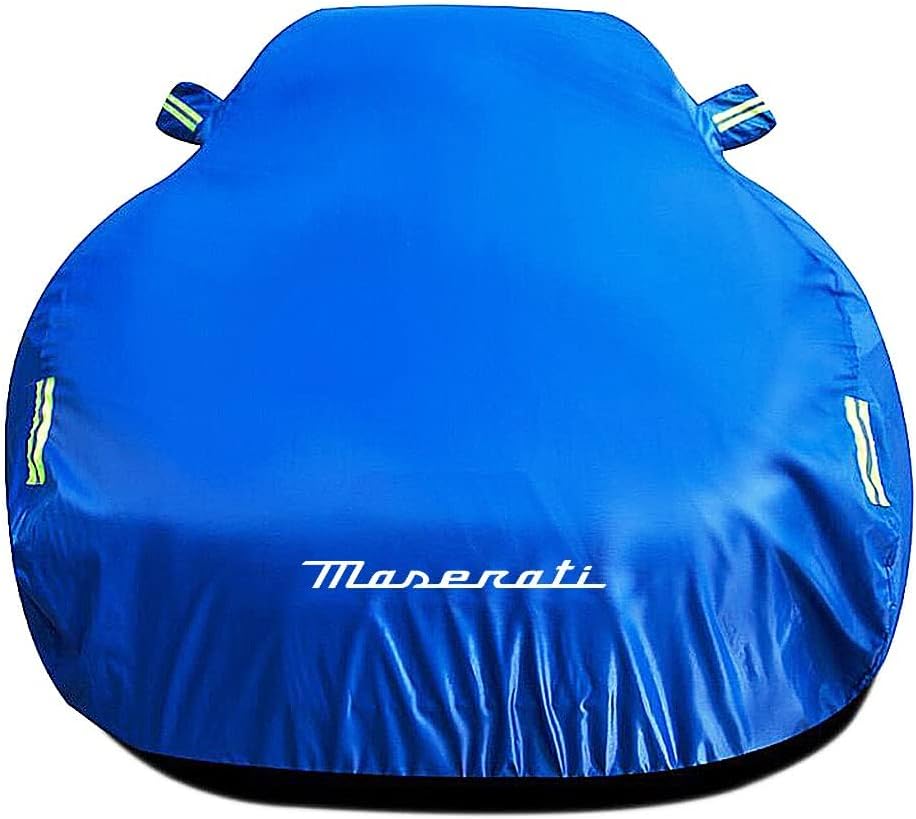 Car Covers, for Maserati Ghibli (Tipo AM 336) All Weather Dustproof Waterproof Snowproof Scratch Resistant UV Protection, Auto Accessories,D-Thicken