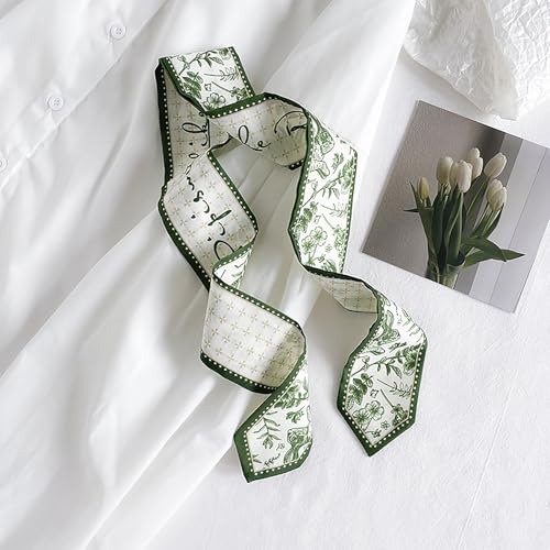 WENLOOY 4 Pack Leopard Purse Scarf Bags for Women Handbag Scarfs Band Lightweight Skinny Hair Neck Accessories Fashion Gifts4