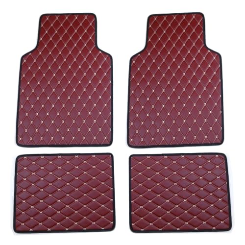 Tapis de sol voiture universel Mercedes G-Class imperméable moquette cuir rouge Benz G63 G55
