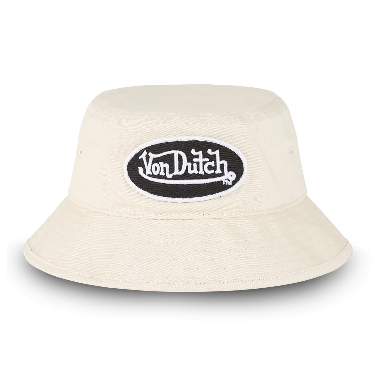 Von Dutch Men's Beige & Wo's Bucket Hat 100% Cotton, 58