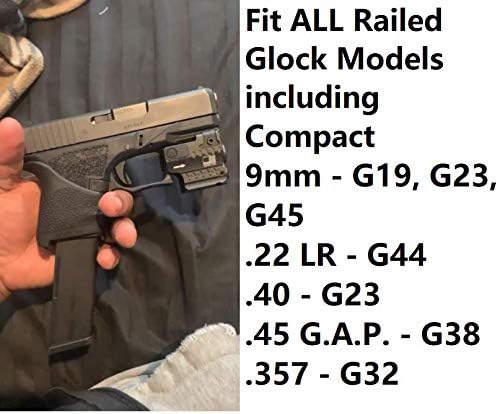 Ade Advanced Optics HG55-2 Green Laser + 250 Lumen Flashlight Sight for SW SD9VE, Ruger Security 9, HK P2000sk, Taurus G2c, pt111 g2, Canik tp9sf, Springfield XD, Walther pk380, Glock Compact Handgun