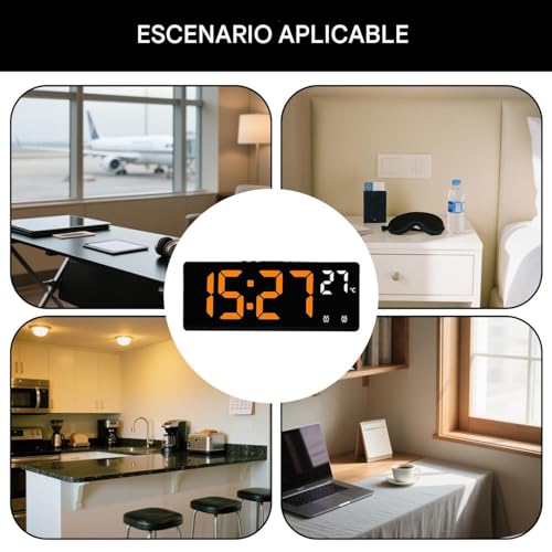 Réveil numérique de table avec fonction snooze pour table de nuit - 5
