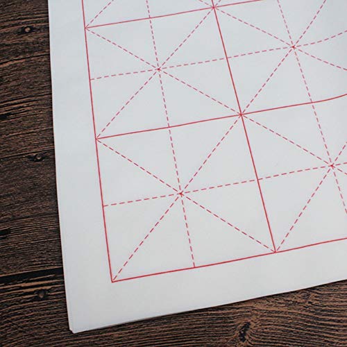Papel Xuan caligrafía practicar dibujo arroz entrecruzado 100pcs 7
