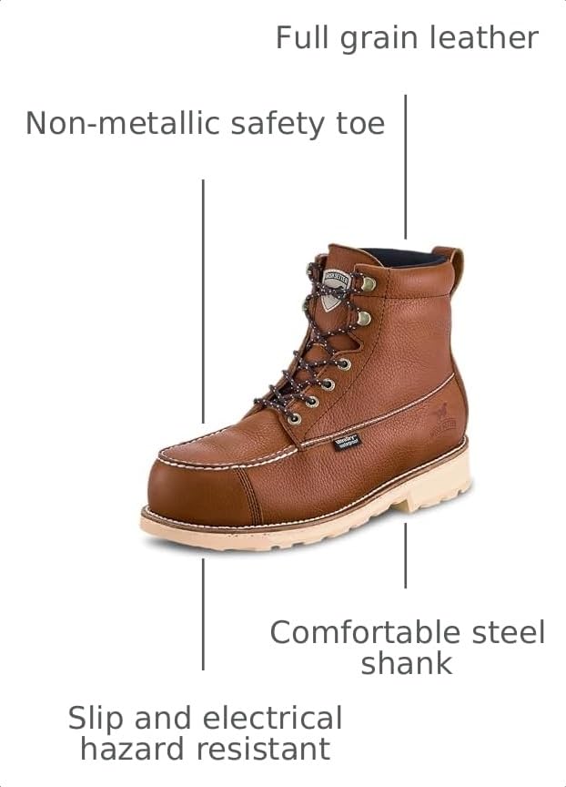 Image of Irish Setter, Wingshooter ST, Men's, 6 inch, Waterproof, Non-Metallic Safety Toe, Work Boot