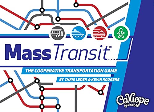 Calliope Games Mass Transit - Cooperative Family Game - Fast-Paced Fun for Kids & Adults - 1-6 Players - from The Makers of Tsuro and Roll for It!
