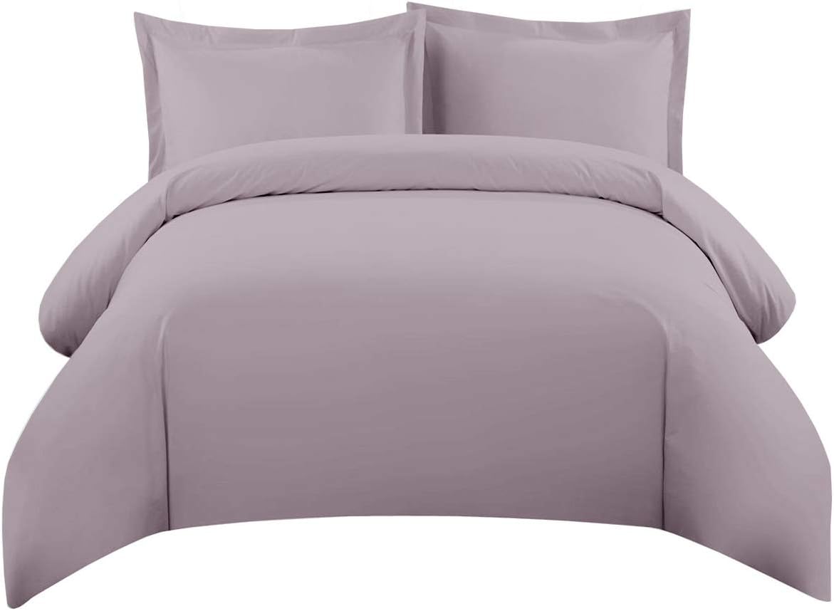 Royal Tradition 608-Thread-Count, 100-Percent Cotton 3PC King-California King Duvet Cover Set, White