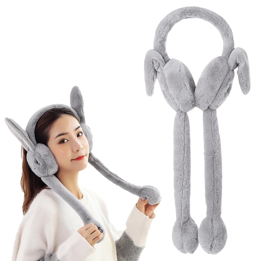 Winter Earmuffs, Girls' Earmuffs, Plush Earmuffs, Warm Winter Plush Earmuffs, Foldable Rabbit Earmuffs, Winter and Outdoor Warm Women Girls-image-42