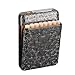 Produktbild Zigarettenetui mit Feuerzeug Zigarettenbox Elektronisches Integriertem Flammenlose Feuerzeug Aufladbar 16 Stück 84mm King Size Zigaretten Zigarettenschachtel Schwarz