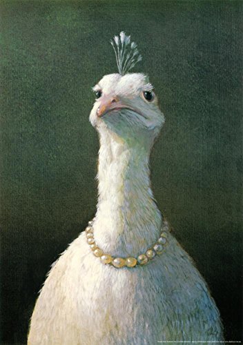 (17x24) Michael Sowa Fowl with Pearls Art Print Poster
