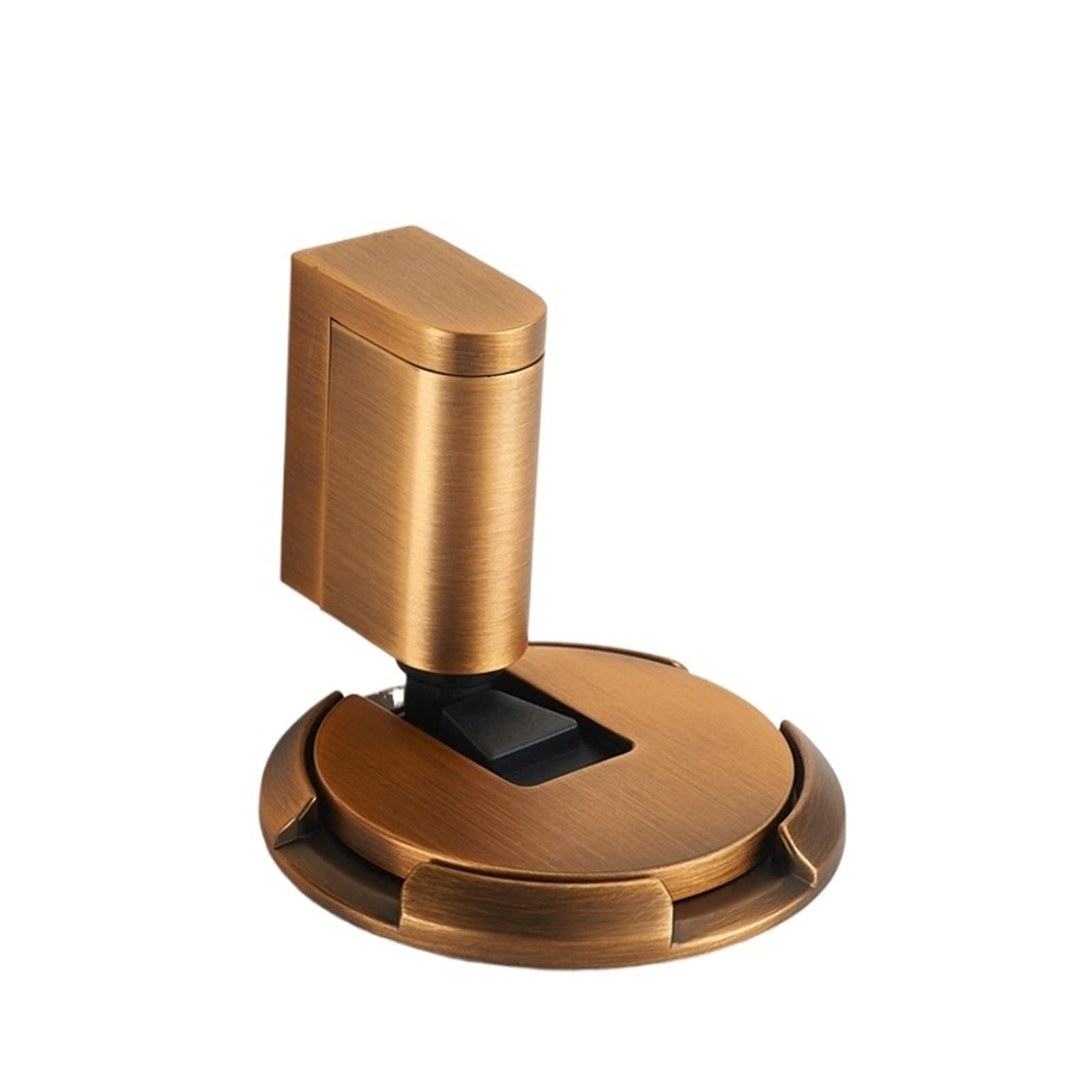 Kdhcvkz Yellowish-Brown Gate 1Pcs Windproof Floor Anti-Collision Mechanical Invisible Bathroom Door Stopper Rear Bumper No-Drill Door Stop