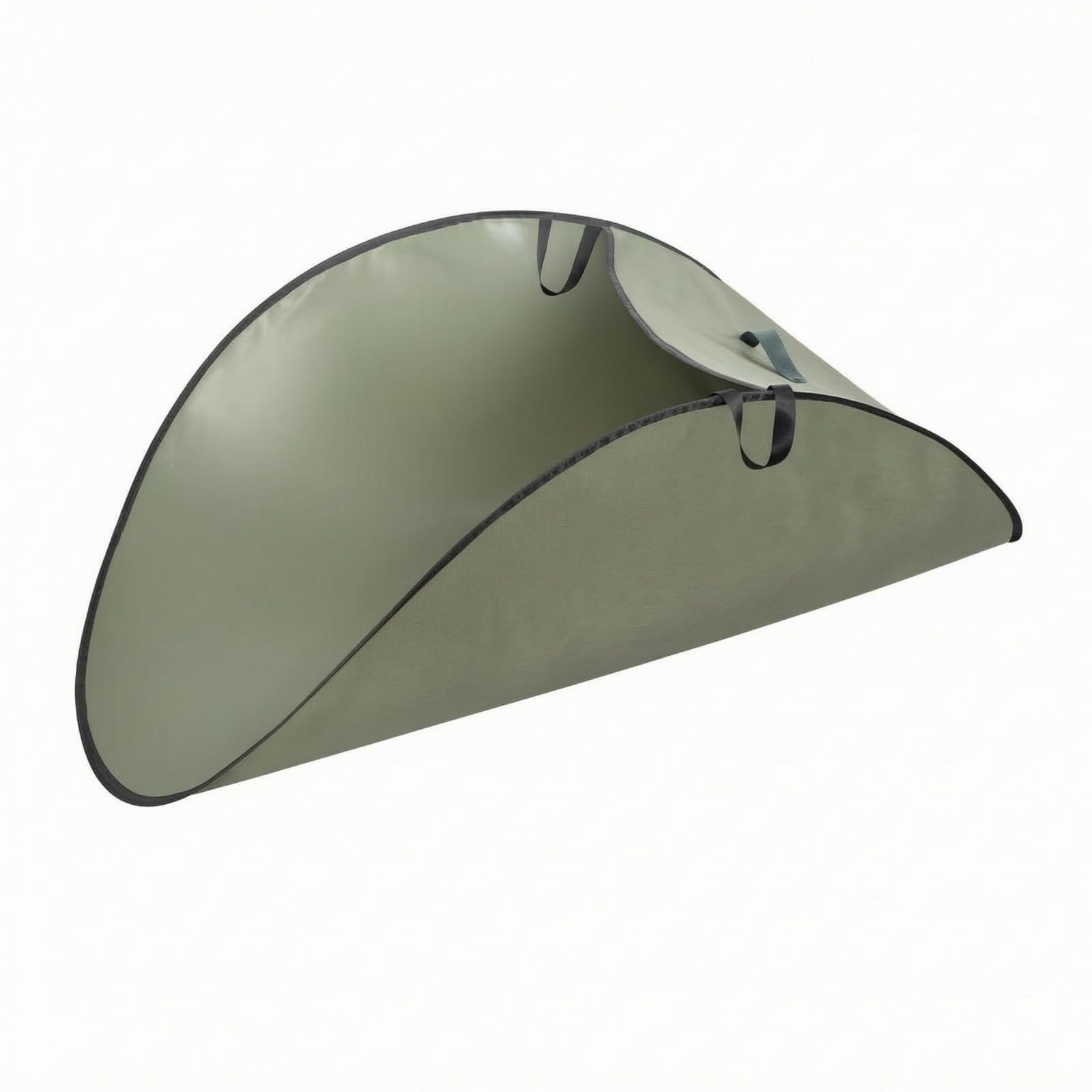 Contenedor de Hojas Plegable Bolsa Jardín Recogedor Residuos Patio Cesto Plegable Reutilizable con Apertura Estable Adecuado para Limpieza Exterior Entradas Jardín, Verde Militar Grueso