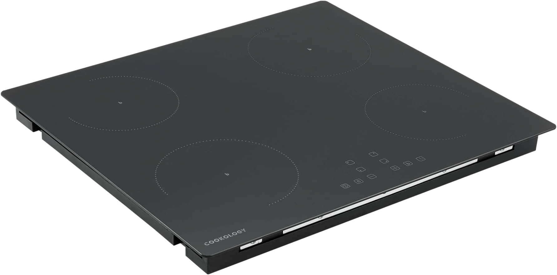 CIH602 60cm Induction Ceramic Hob Cooktop in Black - 4 Cooking Zone - Built-in Worktop - Touch Controls - 9 Heat Settings - Child Lock - Auto Switch Off