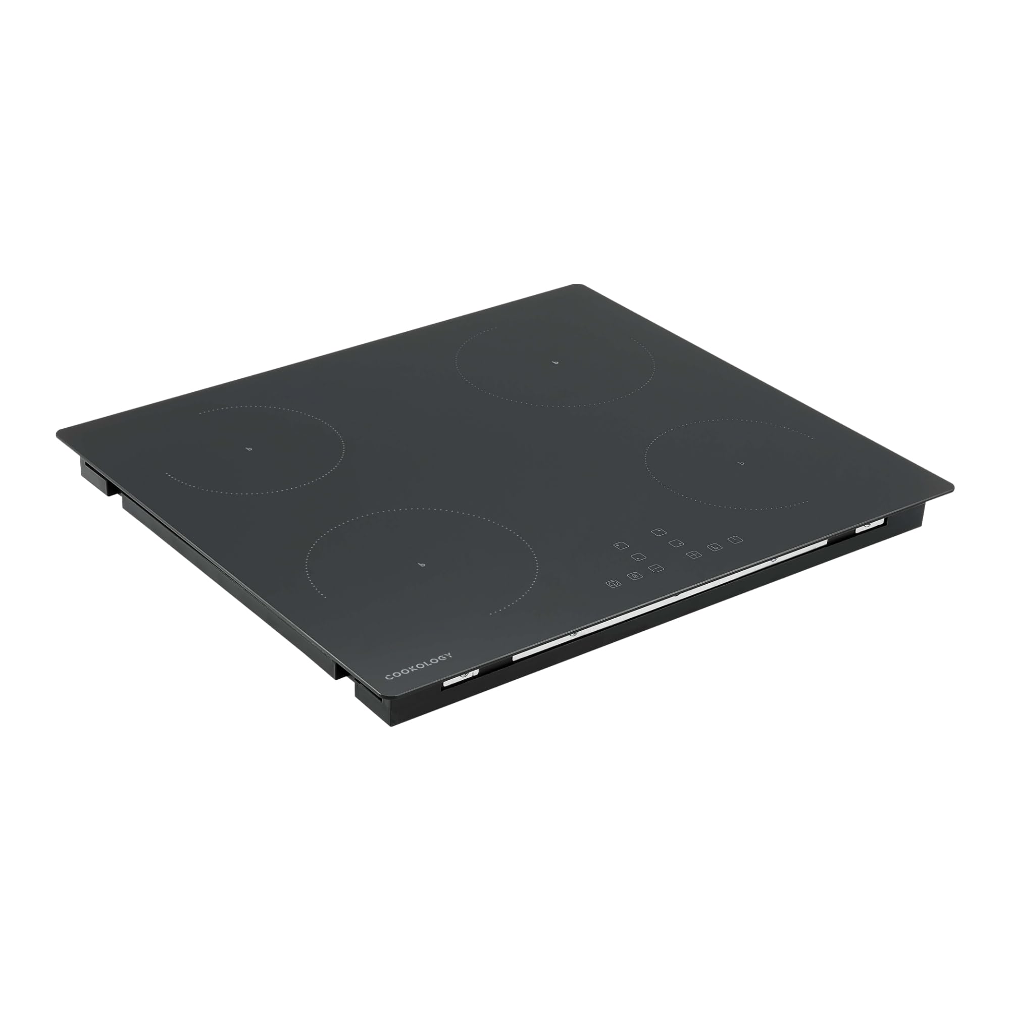 Cookology CIH602 60cm Induction Ceramic Hob Cooktop in Black - 4 Cooking Zone - Built-in Worktop - Touch Controls - 9 Heat Settings - Child Lock - Auto Switch Off