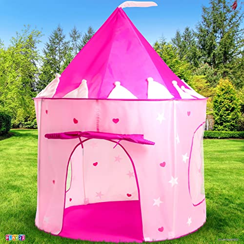 image for Play22 Play Tent Princess Castle Pink - Features Glow in The Dark Star