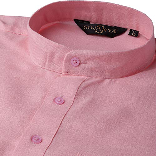 Image of SOJANYA Men's Cotton Straight Fit Casual(Since 1958 Solid Kurta Crafted for Elegance