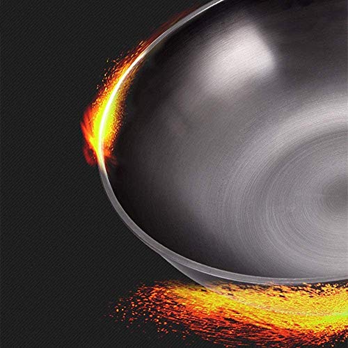 Wok de acero al carbono de 12.5 pulgadas miniatura 4