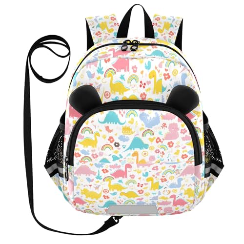 Dinosaur Dino Rainbow Toddler Backpack for Girls Boys,Preschool Kindergarten Backpack Kids Backpacks B0405269