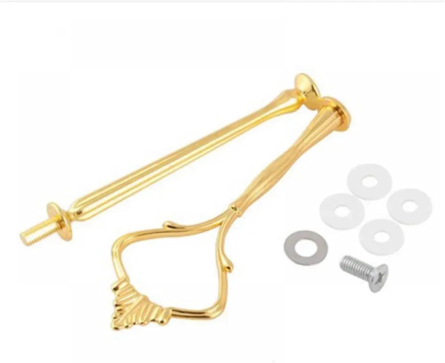 Tiered Tray Hardware Kit 8 Set Wedding Decor Crown Handle Party Supplies Tiered Plate Three-Tier Decorative Display for Home Birthday Celebrations(Gold)