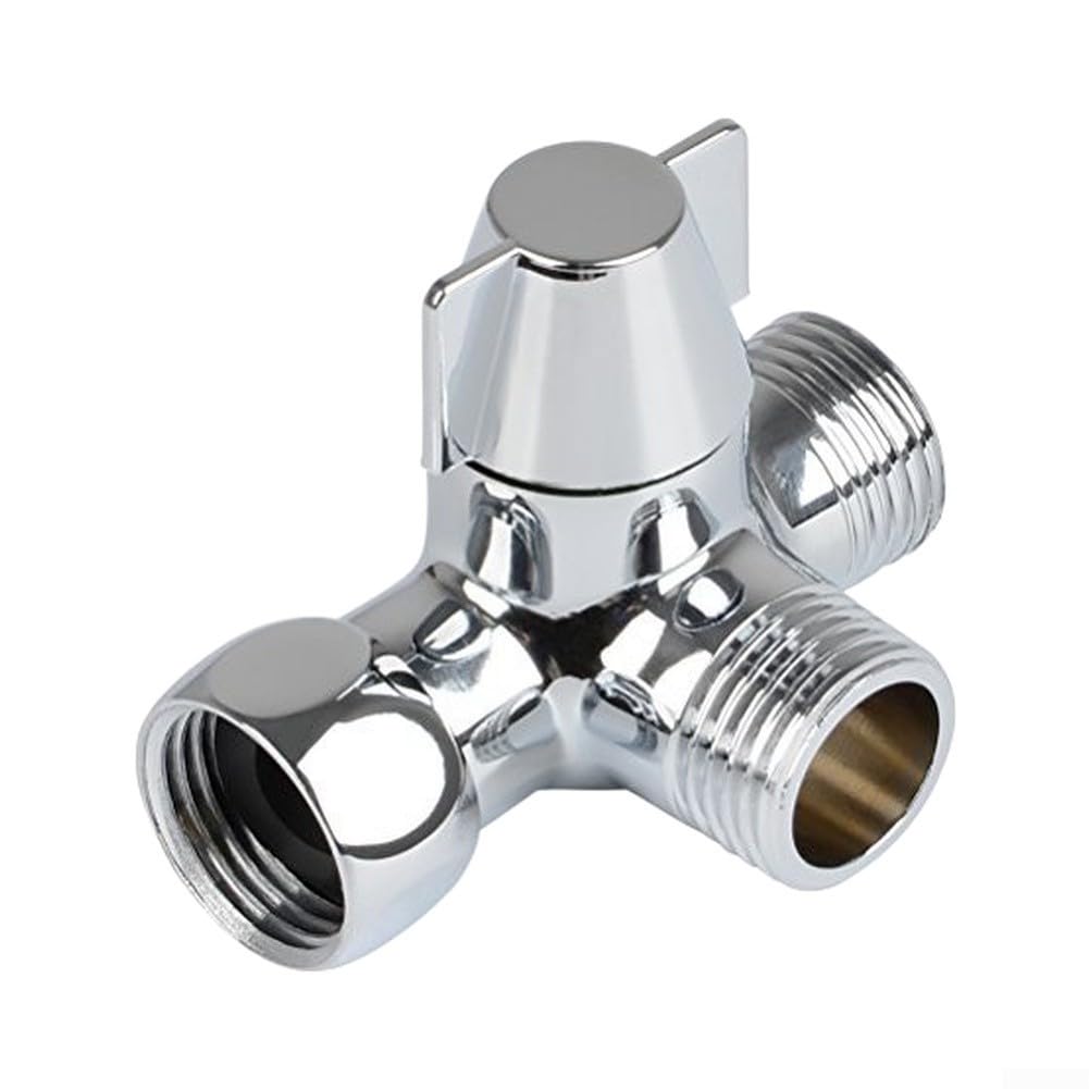 Adaptador para ducha 3 Salidas para montaje Brazo Adaptador(silver)