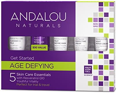Andalou Naturals Age Defying Get Started Kit 5 Piece Set, Fresh