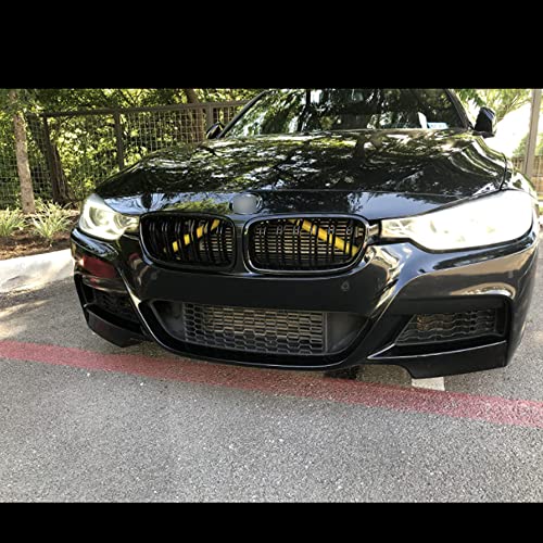 Image of SANRILY For BMW Grill Stripes Accessories Premium Grille Inserts Trims for BMW F20 F30 2012-2016, 1 2 3 Series 328i 320i 4 Series F36 Grill Inserts-Yellow