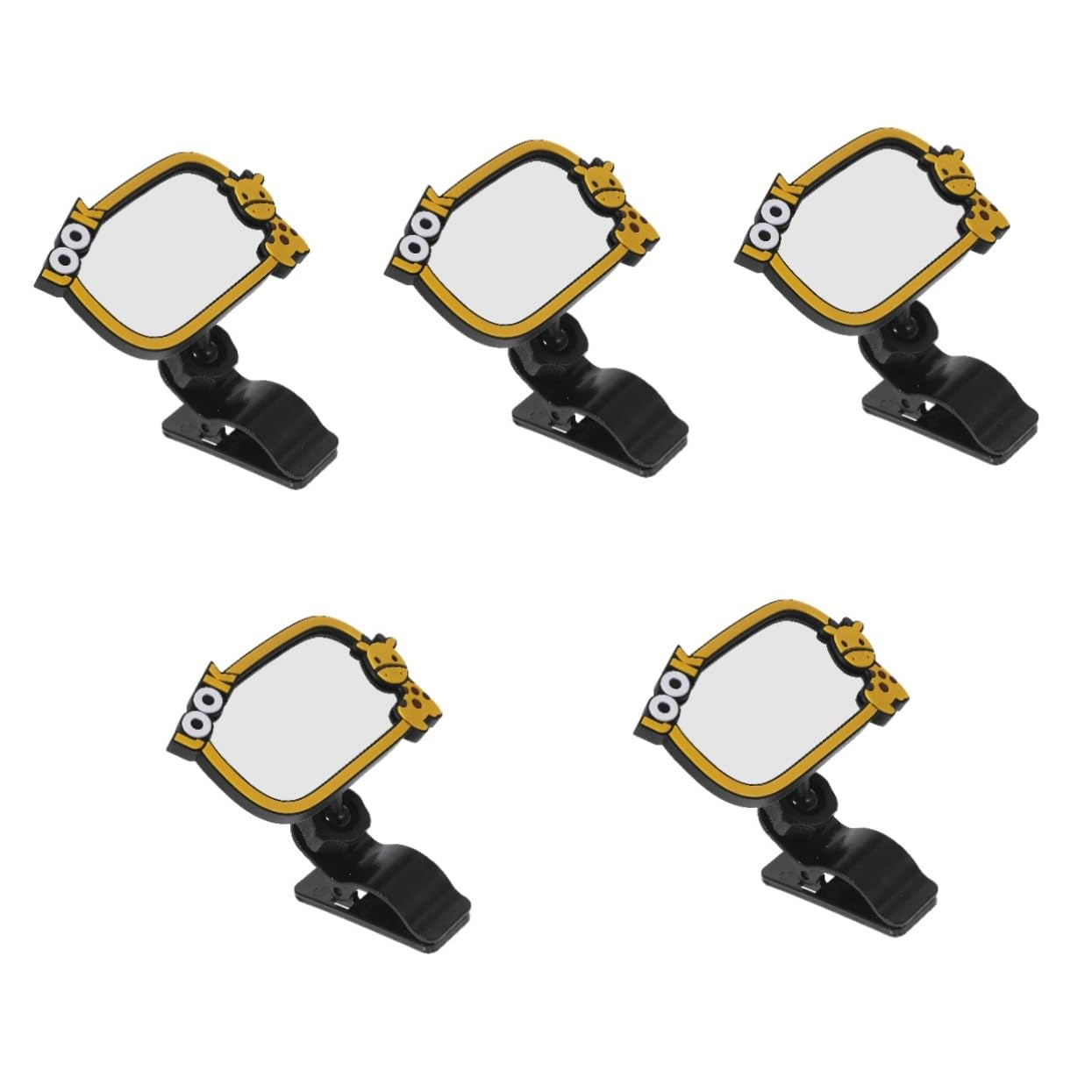 Toyvian 5piezas Espejo De Observación Para Bebés Retrovisor De Coche Clip Seguro y Para Monitorear Asientos Traseros Compatible Vehículos