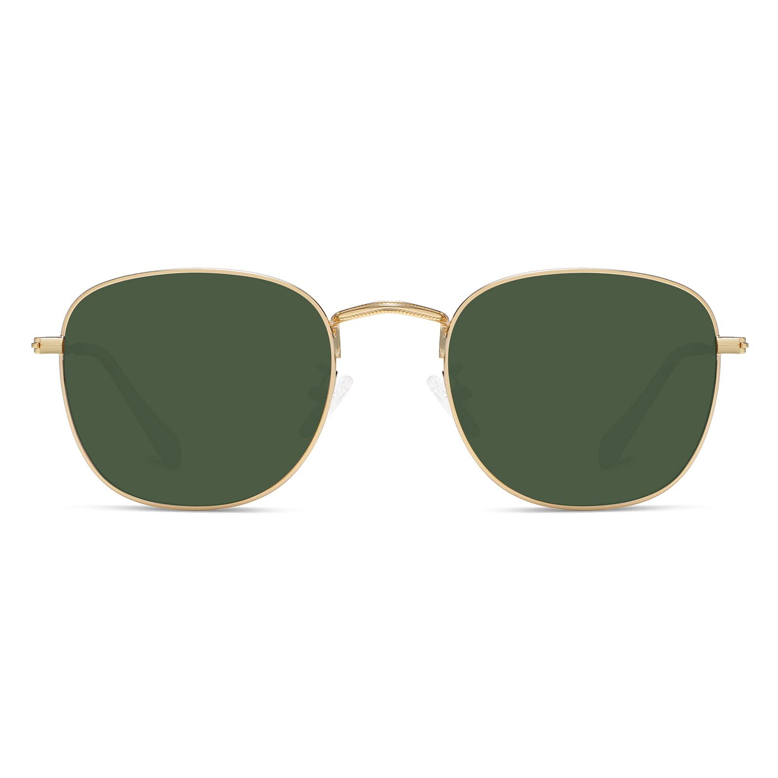 Fozono Retro Square Polarized Sunglasses for Women Men Small Frame Vintage Classic Style UV400 Protective