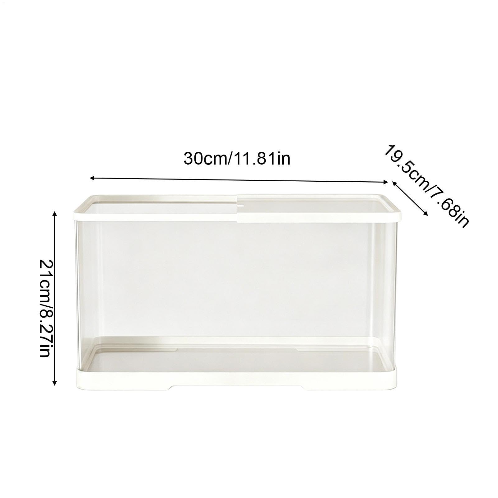 Przezroczyste akrylowe terrarium, odporny zbiornik na gady, 30 x 18 x 20 cm pudełko siedliskowe z bezpieczną konstrukcją, przezroczysta konstrukcja dla gadów, system siedliskowy dla małych zwierząt