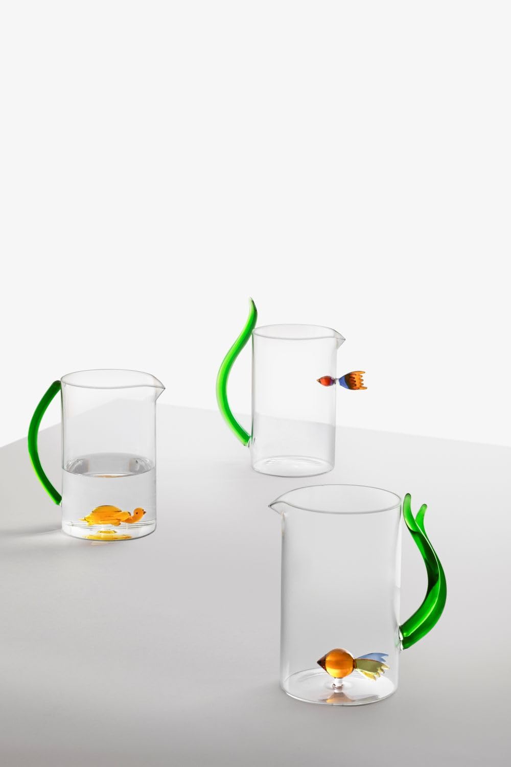 Ichendorf Milano Brocca Pesce con Alga, Collezione Animal Farm, 150 cl, Vetro Borosilicato, Fatto a Mano