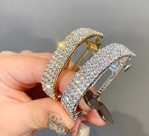 Silver Plated Crystal Hairpin Hair Clips Hair Accessories For Women Girls Gift For Birthday Christmas Marriage Engagement Headband For Bride Bridesmaid #TOP3