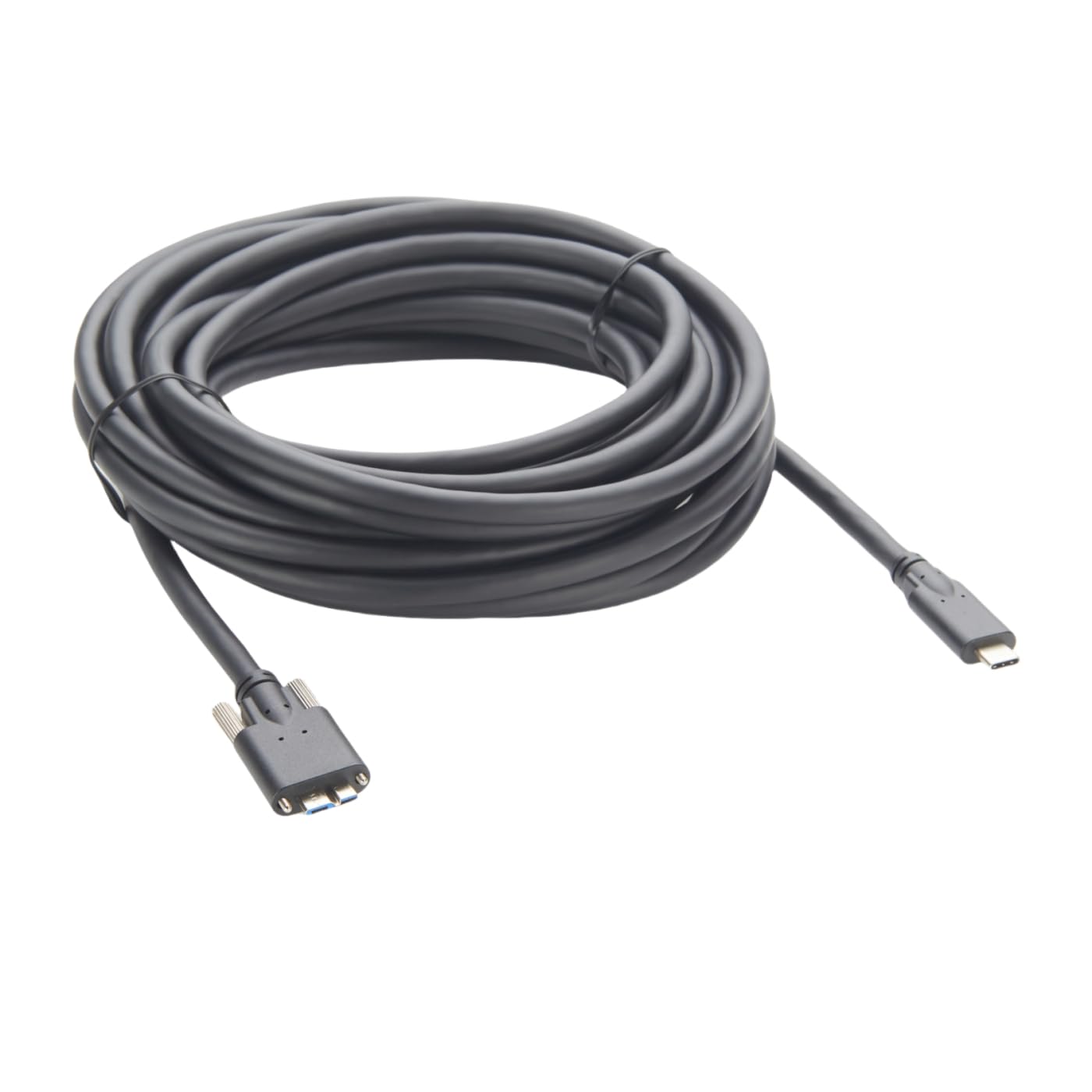 Aktywny kabel USB 3.1 C na micro USB 3.0 z nakrętką M2, przedłużacz typu C na Micro USB z 2 chipsetami, kabel do kamery przemysłowej (10 m)