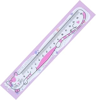 透明目盛付定規 15cm ラブリーキャッツ ストレート, あ | 工学教育用の明確な目盛り付きのソフト定規、学生に最適