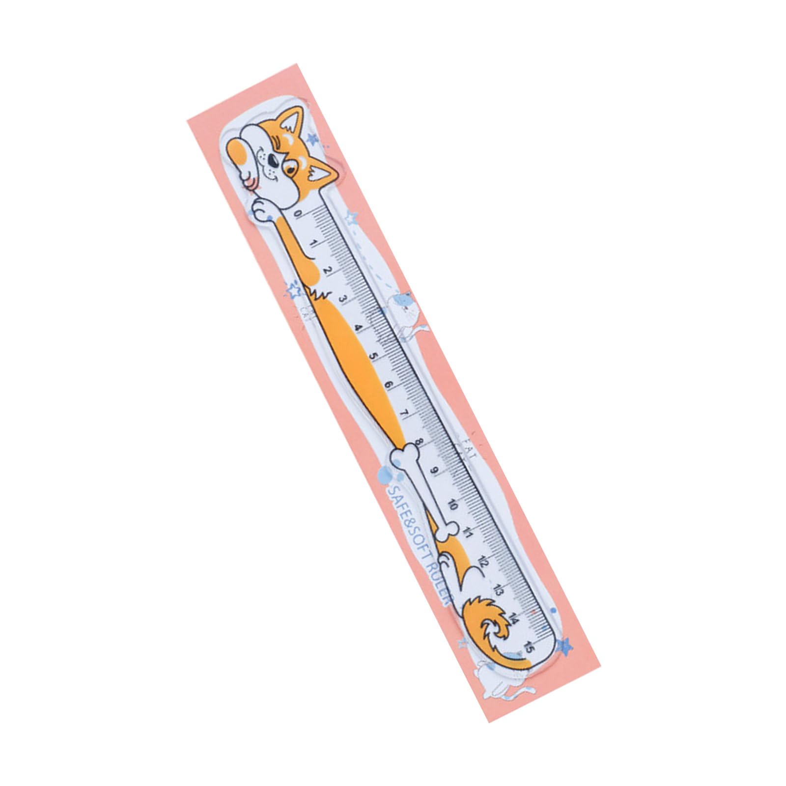 Pffiocix B 15Cm Lovely Cats Ruler Scale Soft Ruler Straight Ruler Lovely Cats Ruler For Engineering Education