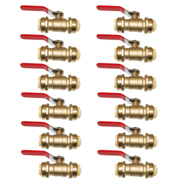 Buy HQMPC Pex Ball Valve PushFit Full Port Ball Valve Pex Push Ball Valve Water Shut Off Valve