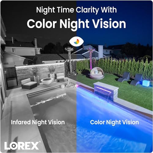 Image of Lorex 4K Ultra HD PTZ Camera | 25x Optical Zoom | 360 Rotation | Color Night Vision | IK10 Vandal-Resistant | IP67 Weatherproof | 30fps Recording | Wired NVR Required | 4K 30fps, 360 Degree Pan and Tilt Ptz, Color Night Vision, Wired Poe Nvr Required