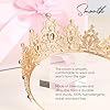 DRESHOW Couronne d'anniversaire pour Femmes Tiare de Cristal pour Filles Accessoires de Cheveux Tiare de Mariage Couronne de Princesse Pailletée Serre-tête de Fête Diadèmes pour Femme #3