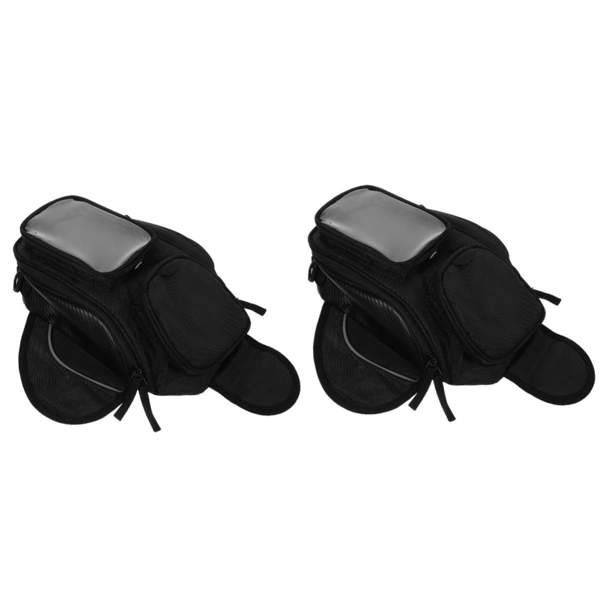 Mobestech 2pièces Sacoche De Réservoir Magnétique pour Sacoche Étanche avec Poche Transparente pour Navigation Bagage De avec Accès pour Écouteurs