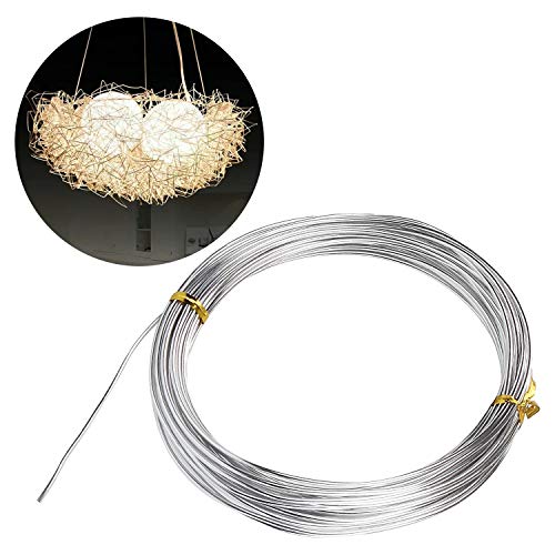 16 Gauge Aluminum Wire 131.2Ft Silver Aluminum Wire 1.5Mm Metal Craft Armature Wire 16 Gauge Bendable Metal Wire For Making Beading Jewelry Craft Dolls Skeleton Diy Crafts (32.8 Per Roll,4 Rolls) #TOP3