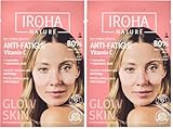 IROHA NATURE - Parches Ojos Iluminadores Anti-Fatiga | Cosmética Coreana con Pepino y Vitamina C | Atenúa Bolsas y Ojeras | Hidratación Profunda con Ácido Hialurónico | Vegano y 100% Biodegradable