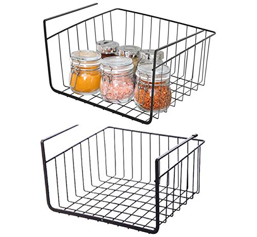 Sylon Panier Etagère Suspendu sous Etagère Panier de Rangement pour Meubles Bas Cuisine