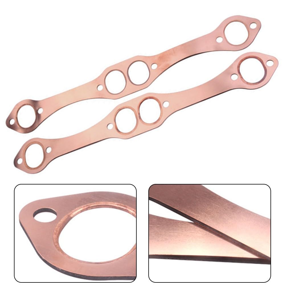 SB Chevy Small Block Oval Port Kupfer Auspuffkrümmerdichtung für 327 305 350 383