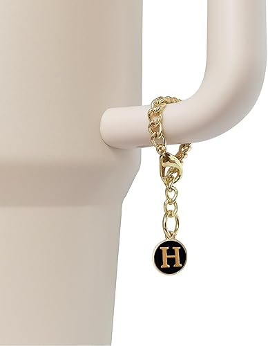 Miniatura 3 de Accesorios de dije de letra para vaso Stanley, 2 unidades, identificación con inicial de nombre, personalizable, para vaso Stanley