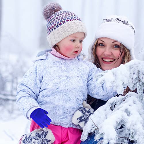 Image of ONESING 6 Pair Baby Gloves Toddler Gloves Toddler Winter Gloves Kids Gloves Winter Stretchy Knit Gloves for Kids Boys Girls
